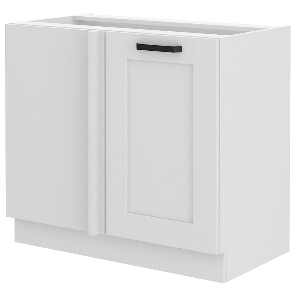 LUNA bb | dolní skříňka 105 ND 1F rohová s policí | 105x60 cm | UNI dvířka | bílá mat