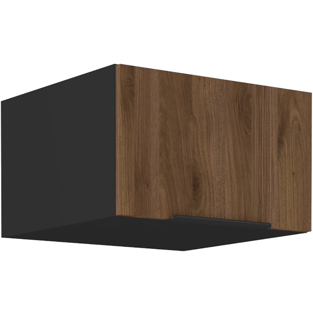 MONZA o | horní skříňka 60 NAGU-36 1F výklopná | 60 cm | HLUBOKÁ | černá/ořech okapi
