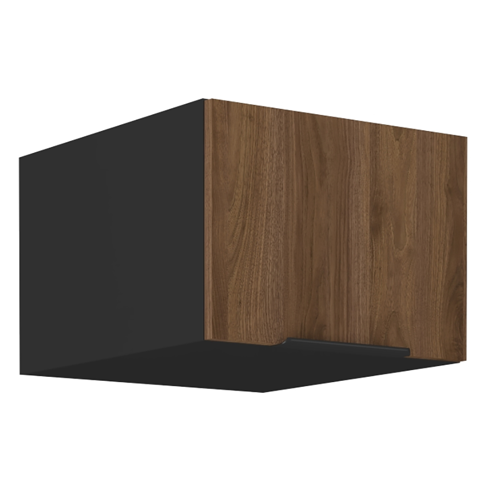 MONZA o | horní skříňka 50 NAGU-36 1F výklopná | 50 cm | HLUBOKÁ | černá/ořech okapi