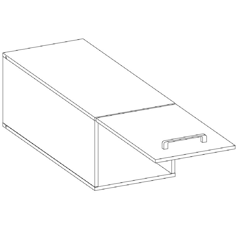 MONZA o | horní skříňka 40 NAGU-36 1F výklopná | 40 cm | HLUBOKÁ | černá/ořech okapi