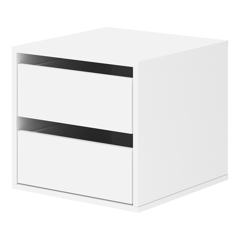 Kontejner do skříně 2S | 46 cm | bílá