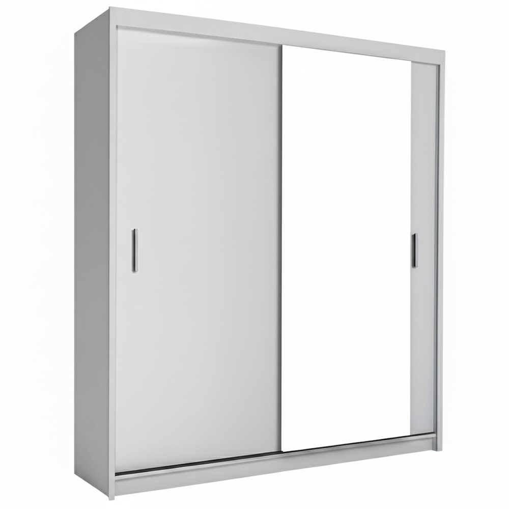 Šatní skříň MIAMI se zrcadlem | 180 cm | bílá | 4 varianty vnitřního uspořádání | POUZE U NÁS