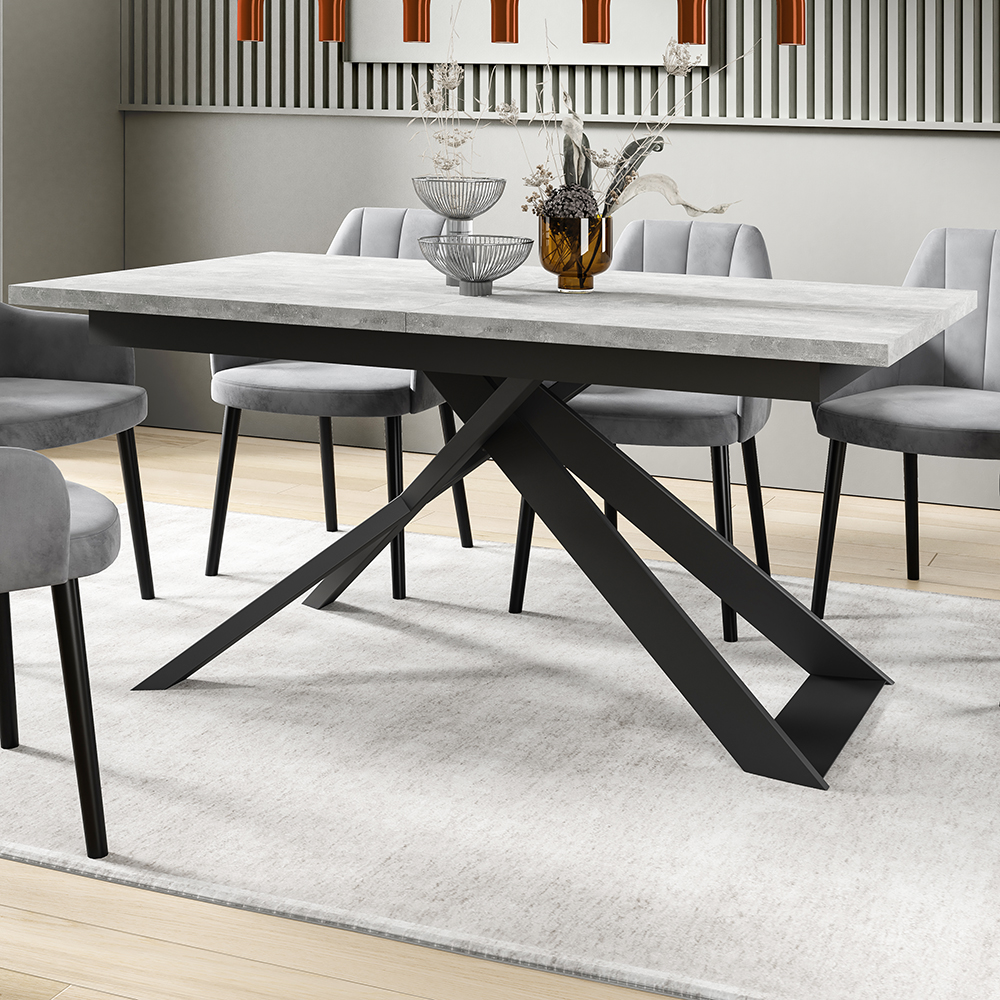 Jídelní set BOND | rozkládací stůl 170x90 cm + 6x židle JAMES | VÝBĚR BAREV a TKANIN