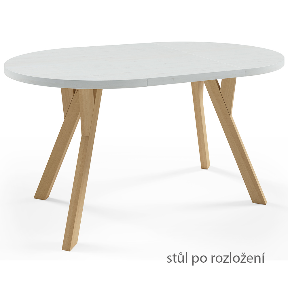 Jídelní set ALDA | rozkládací stůl Ø 100 cm + 4x židle RICHTER | VÝBĚR BAREV a TKANIN