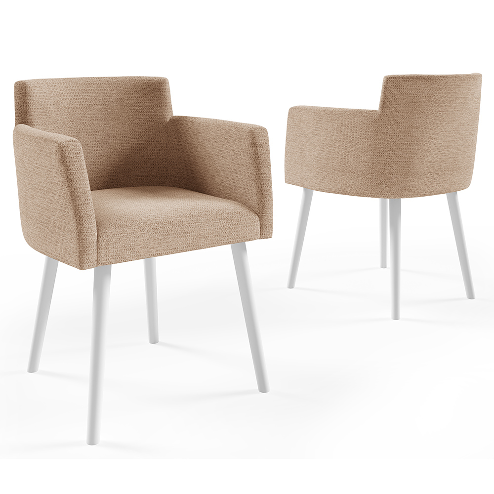 Jídelní set LUXI | rozkládací stůl Ø 110 cm + 4x židle BILLIE | VÝBĚR BAREV a TKANIN