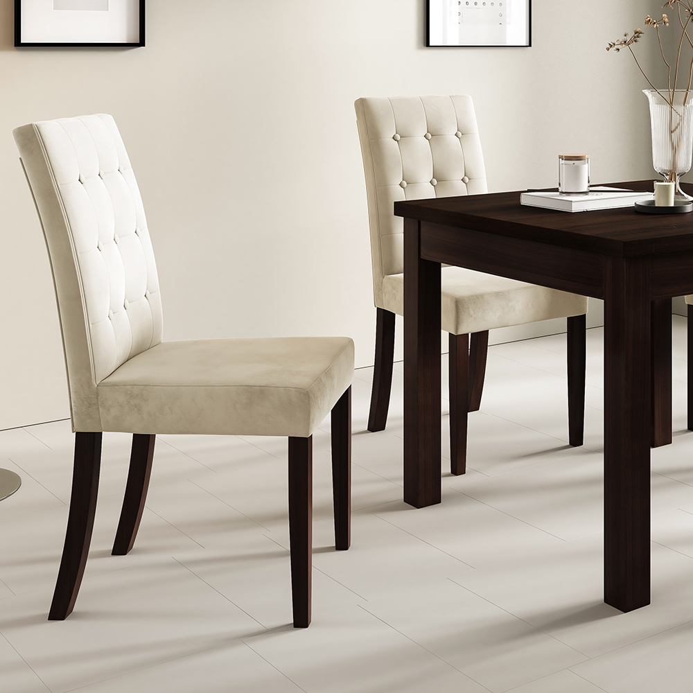 Jídelní set LOTOS | rozkládací stůl 90x90 cm + 4x židle JOHN | VÝBĚR BAREV a TKANIN