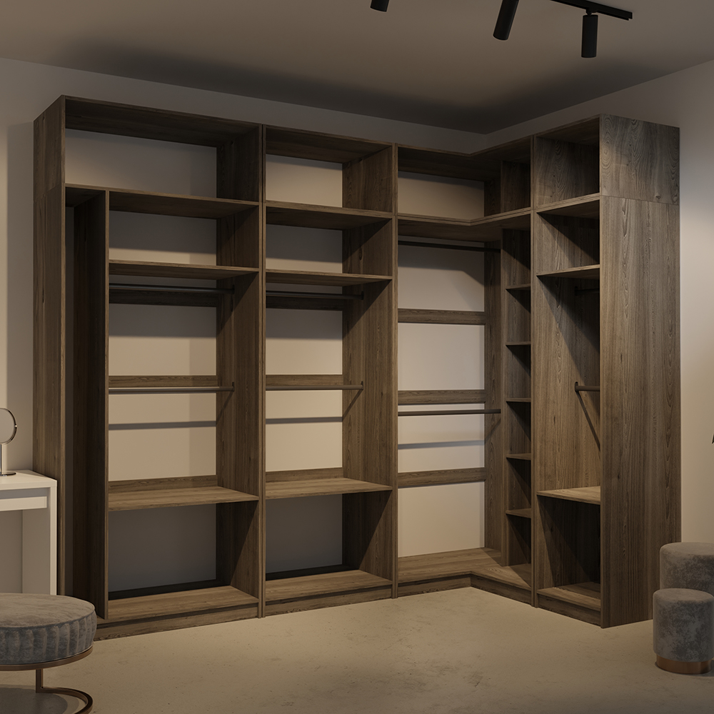 FOX w | otevřený rohový regál | windmill dark | do systému FOX