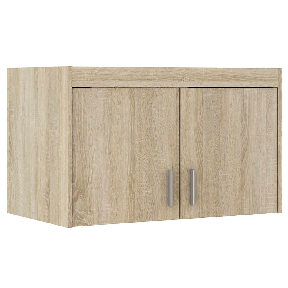 Šatní skříň ELENA 2D + zrcadla + nástavec | 89,7 cm | dub sonoma