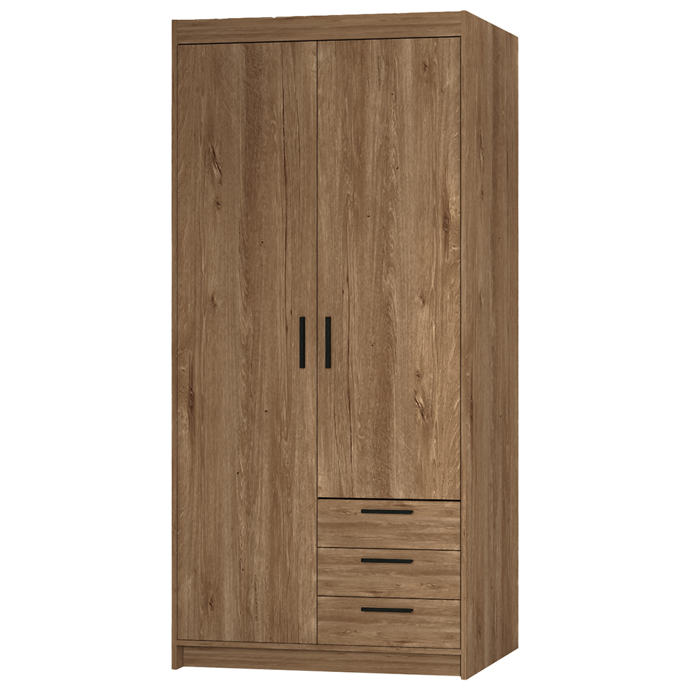 Šatní skříň ELENA 2D 3S | 89,7 cm | dub lefkas