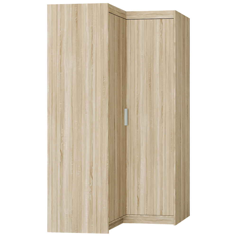 Šatní skříň ELENA 2D NAR rohová | 97,8x97,8 cm | dub sonoma