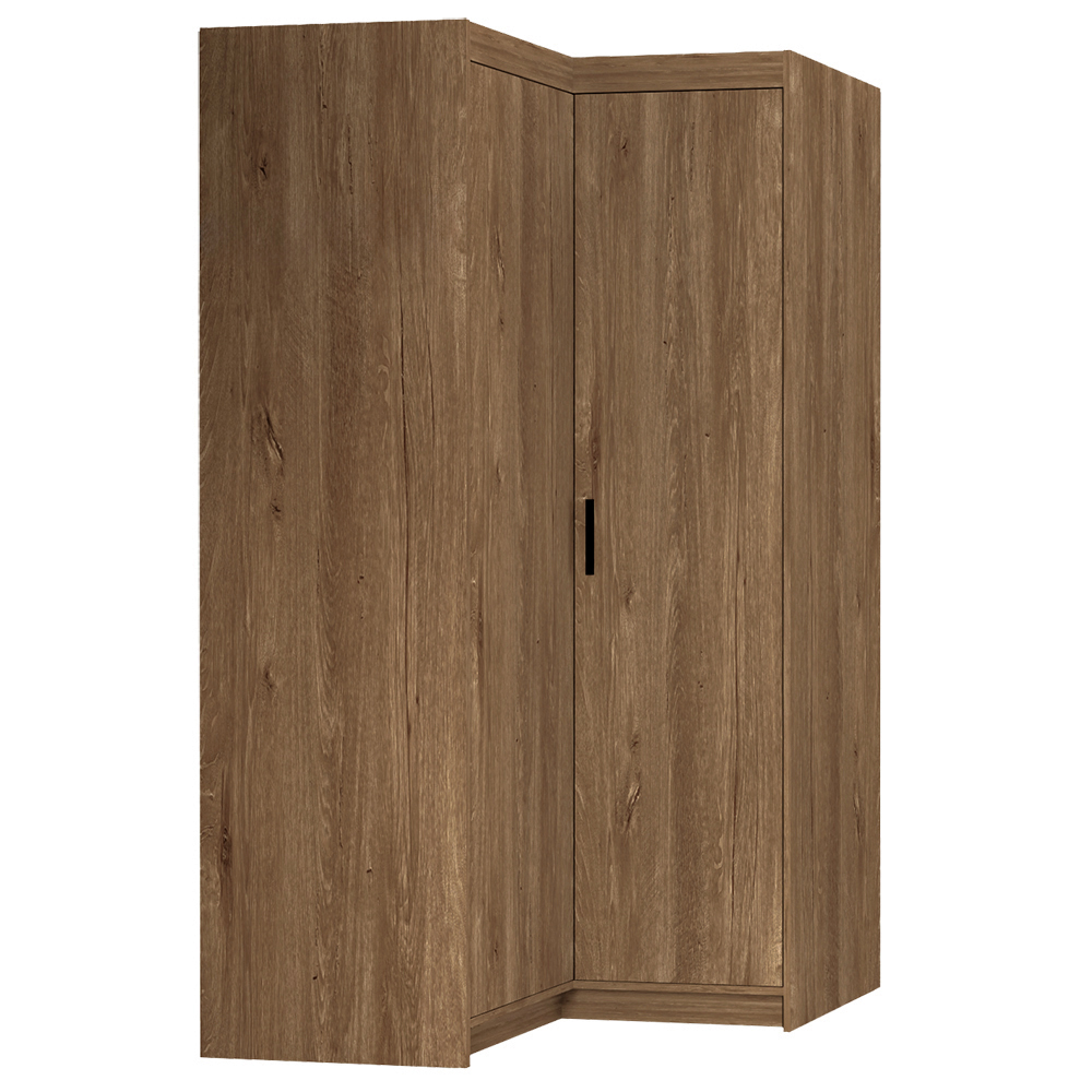 Šatní skříň ELENA 2D NAR rohová | 97,8x97,8 cm | dub lefkas