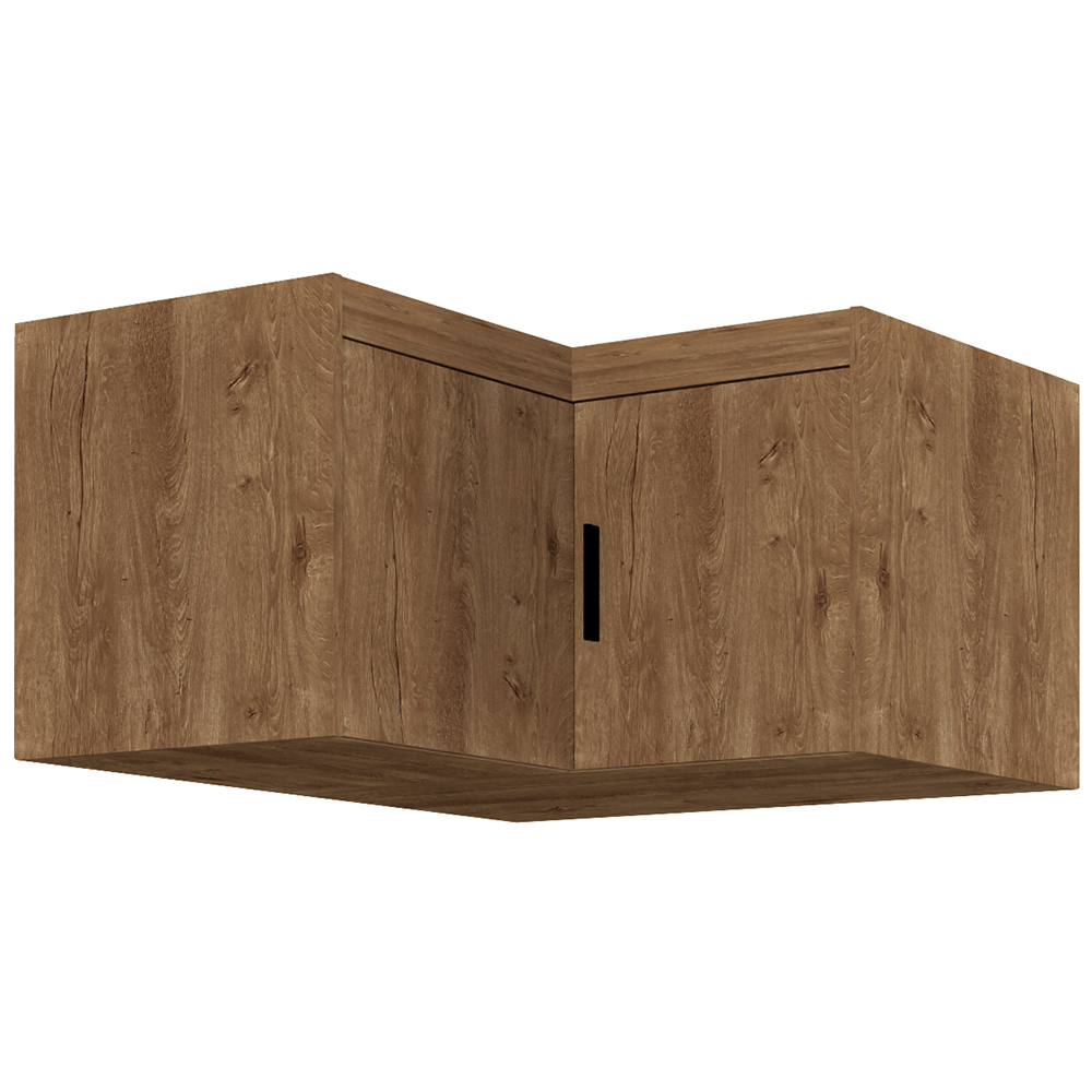 Šatní skříň ELENA 2D NAR rohová + nástavec | 97,8x97,8 cm | dub lefkas