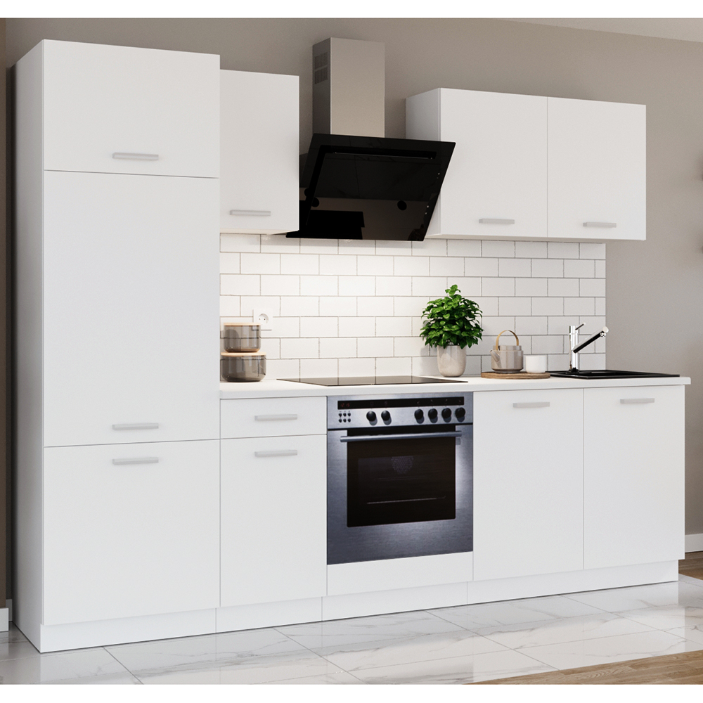 Kuchyňská linka TONI | 260 cm | S PRACOVNÍ DESKOU | bílá/bílá