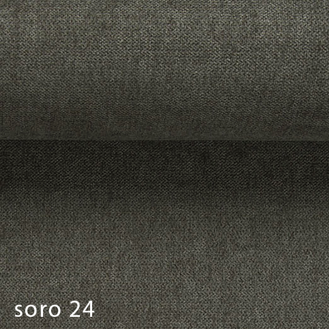 Křeslo ušák s podnožkou Next | soro 24 hnědošedá | nohy buk | POSLEDNÍ KUS Z PRODEJNY