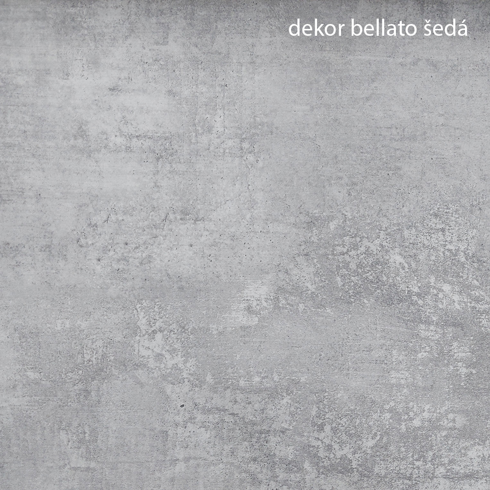 Kuchyňská linka TONI | 300 cm | S PRACOVNÍ DESKOU | bílá/bellato šedá