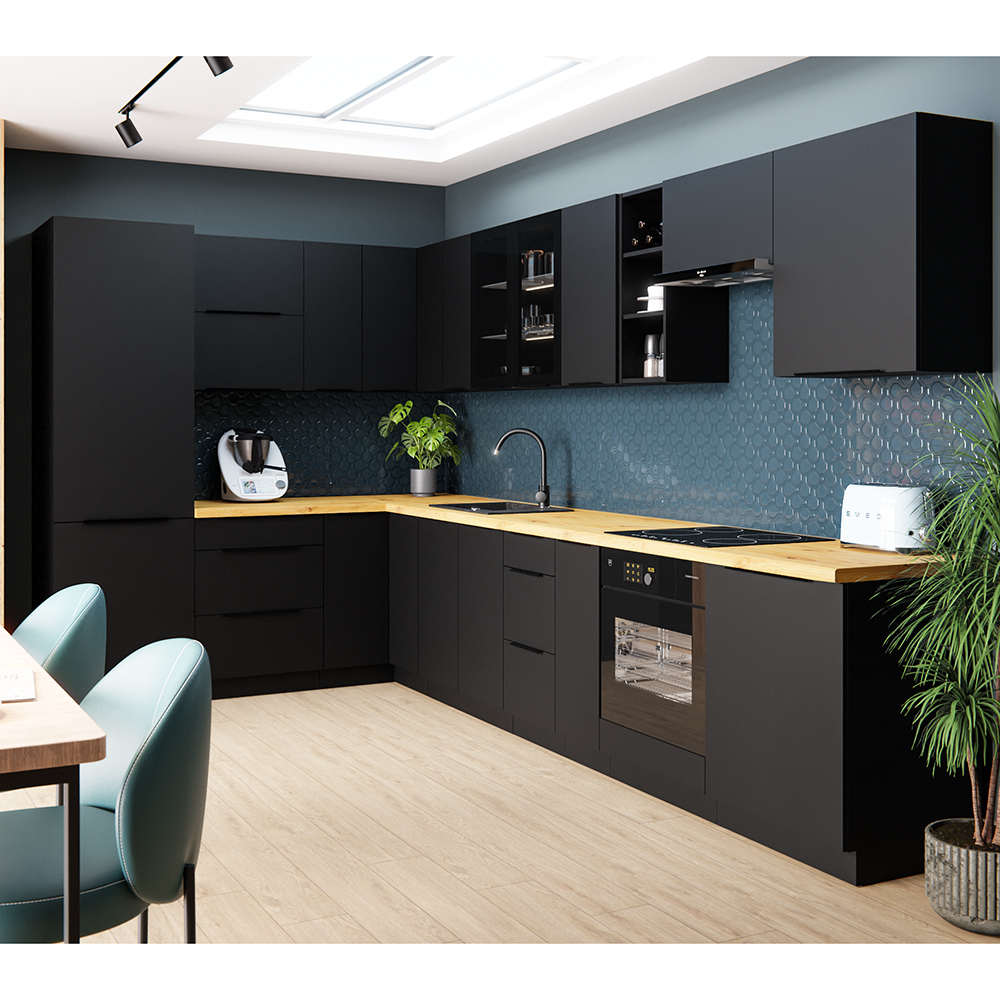 SIENA | dvířka na vestavnou myčku ZM 57x59,6 | černá