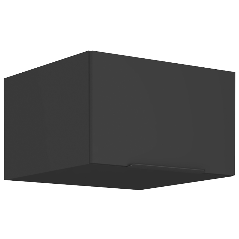 Kuchyňská linka SIENA a | 330x300 cm | UNI dvířka | PREMIUM BOX | černá/ořech okapi