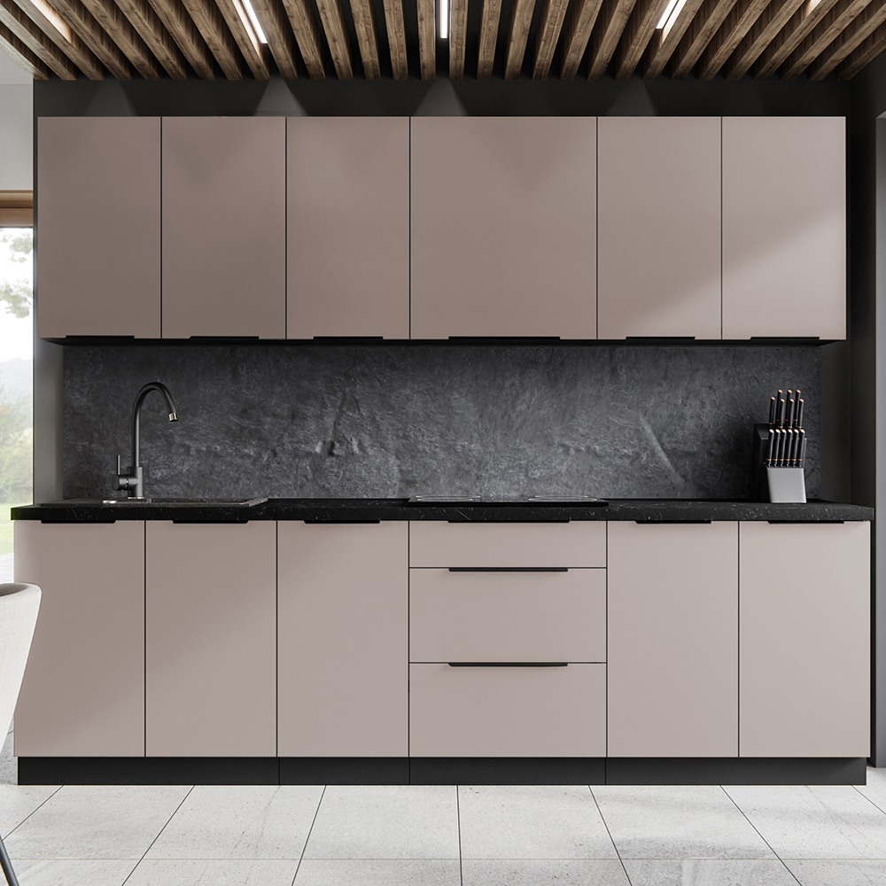 ARONA | horní skříňka 80 GU-36 1F výklopná | 80 cm | černá/kašmír