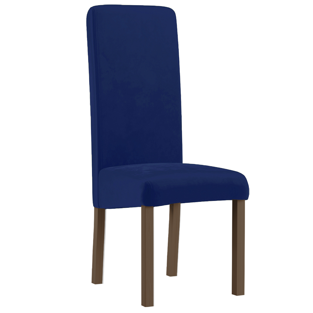 Jídelní židle MADRIT | 46 cm | tmavě modrá | lefkas nohy