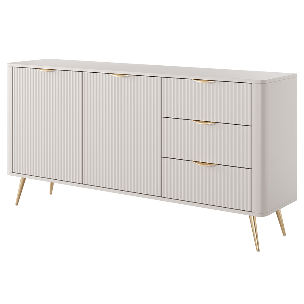 LANTE b | komoda C 163 2d3s | 163,2 cm | béžová/zlatá