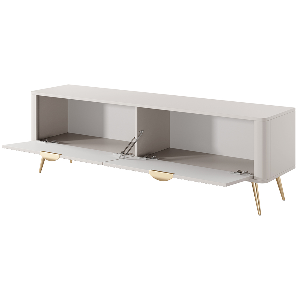 LANTE b | TV stolek F 163 2d | 163,2 cm | béžová/zlatá