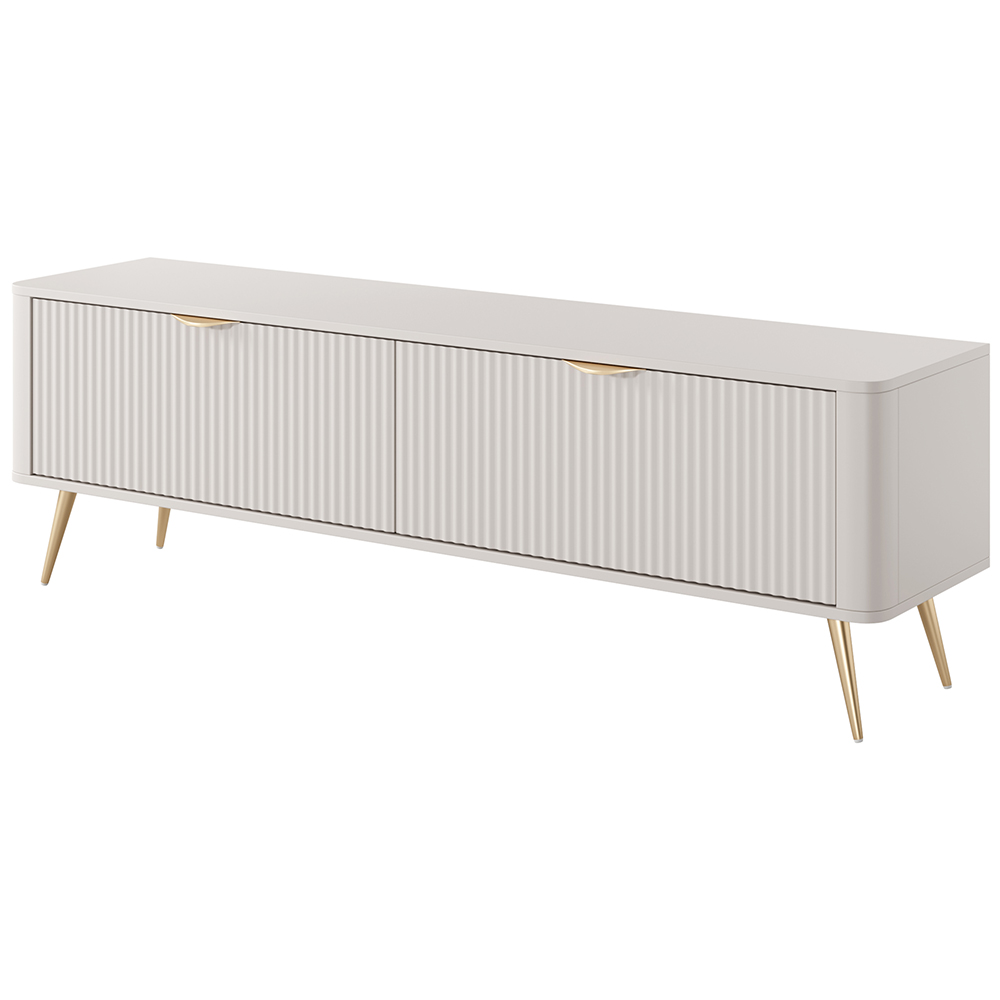 LANTE b | TV stolek F 163 2d | 163,2 cm | béžová/zlatá