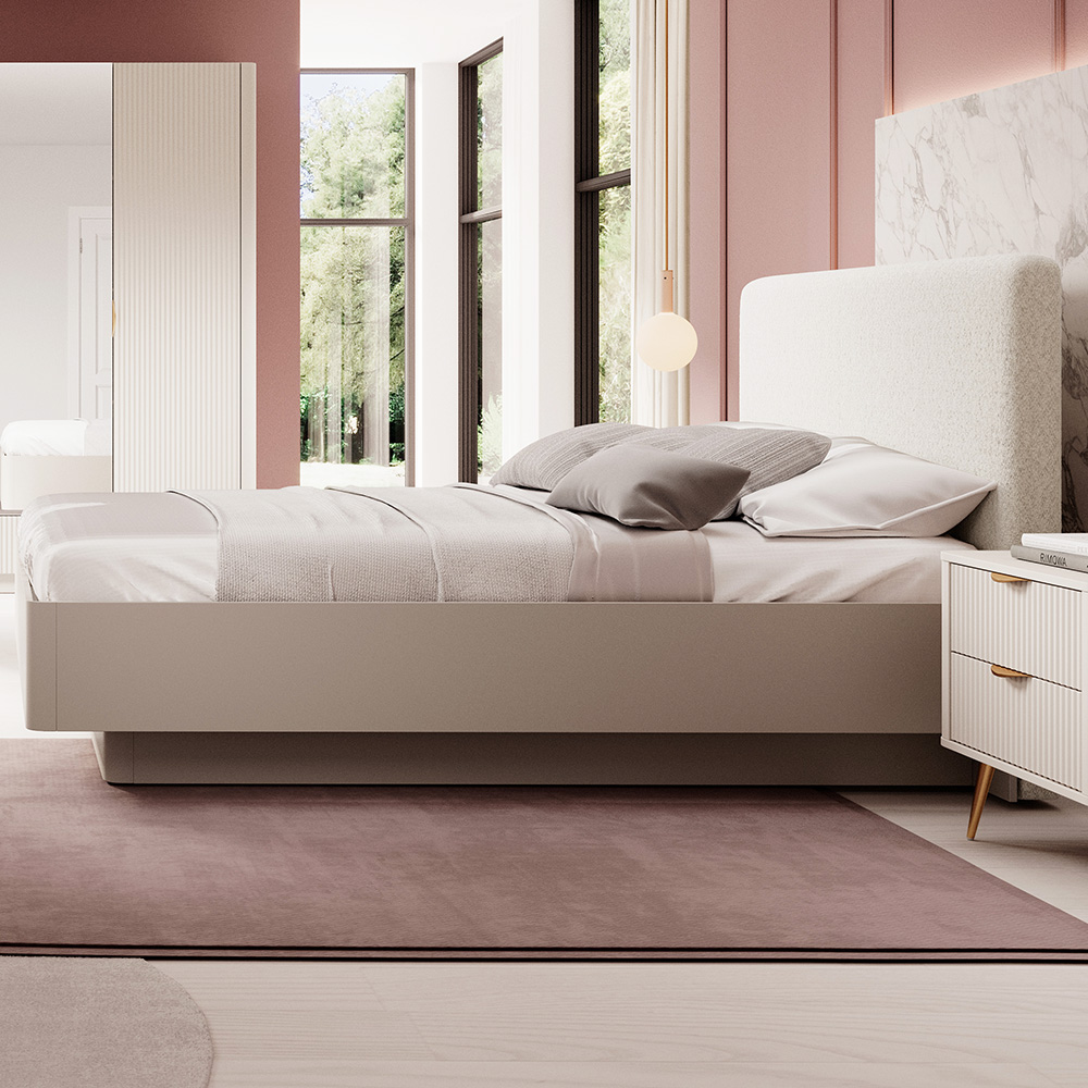 LANTE b | dvoulůžko postel I | 160x200 cm | béžová/zlatá