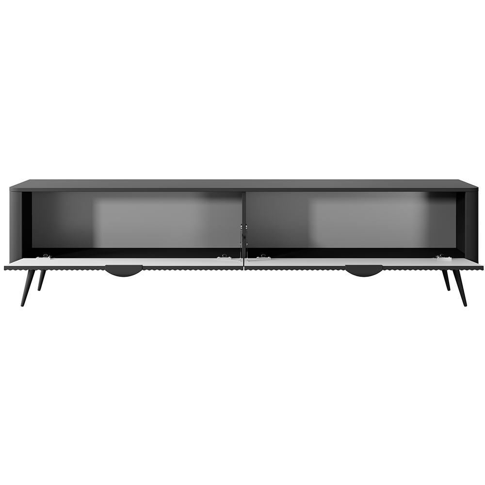 LANTE č | TV stolek E 200 2d | 200 cm | černá