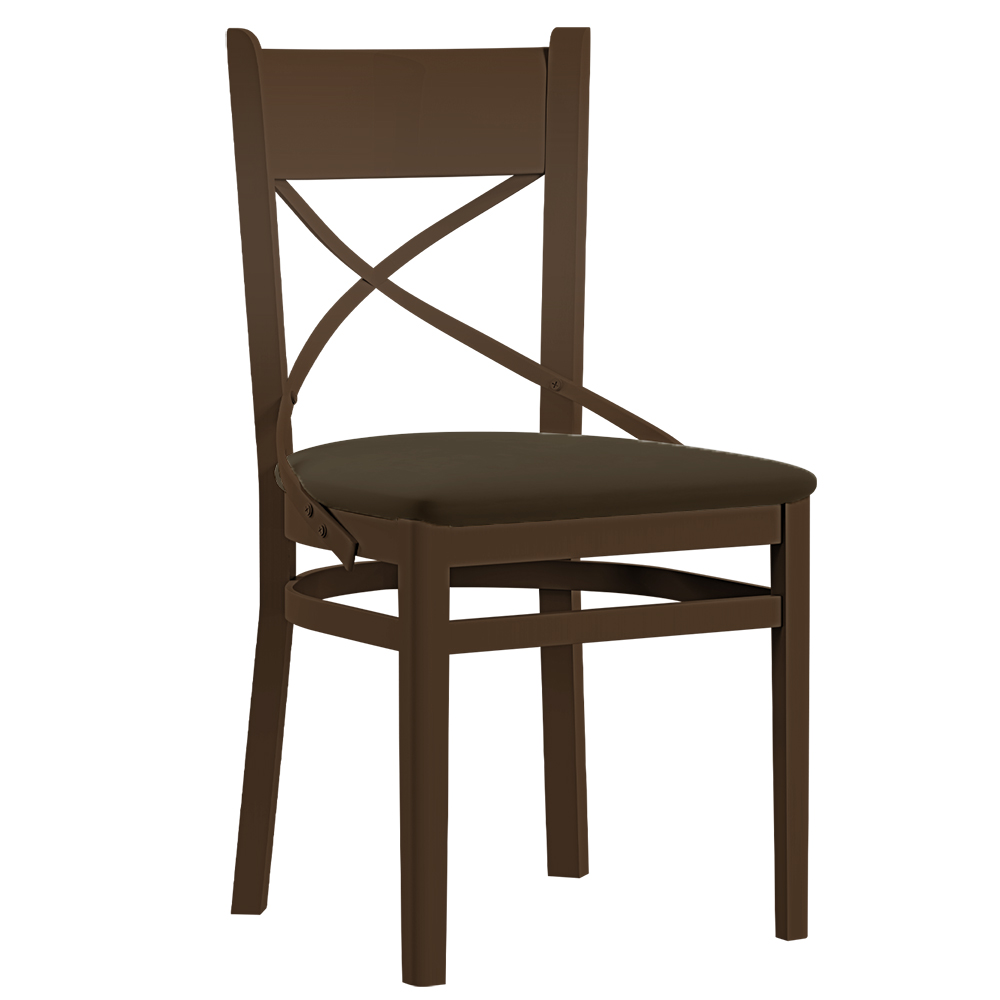 Jídelní židle PROVENCE X | 43 cm | hnědá/hnědá samoa king