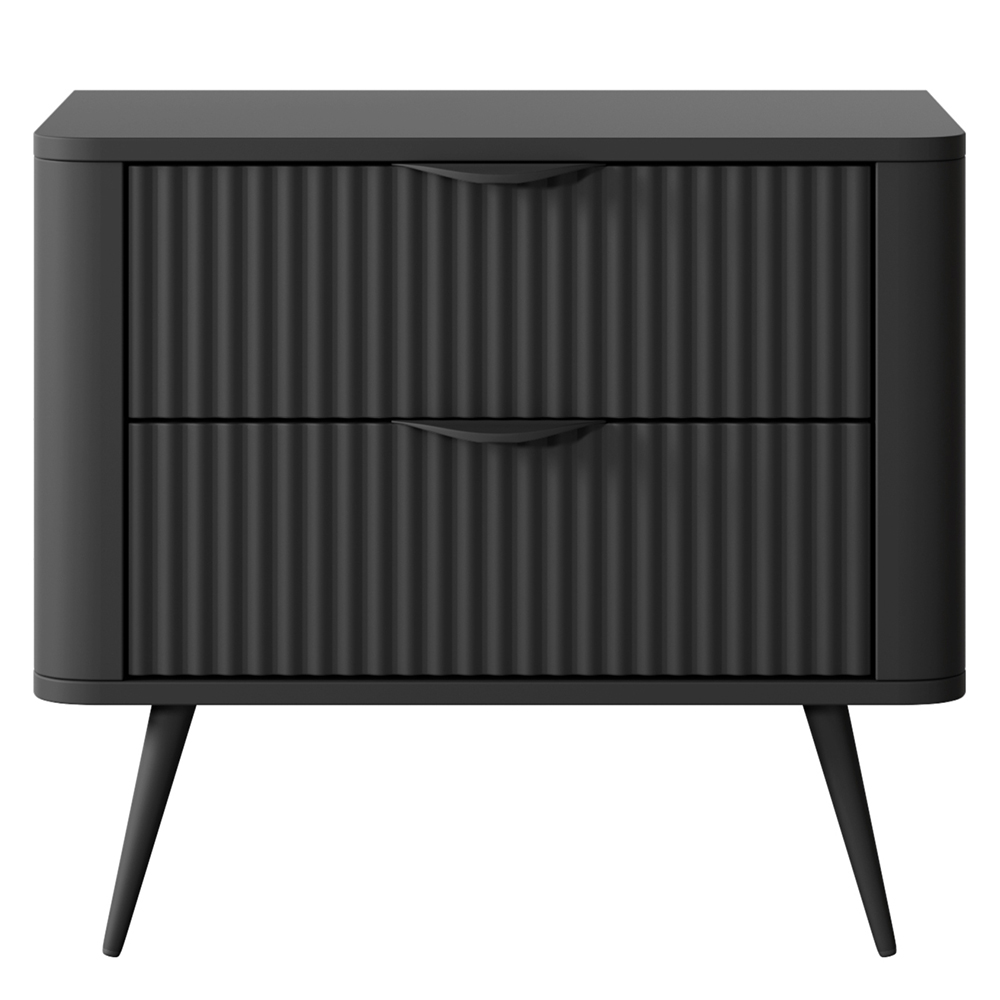 LANTE č | noční stolek G 2s | 63,2 cm | černá