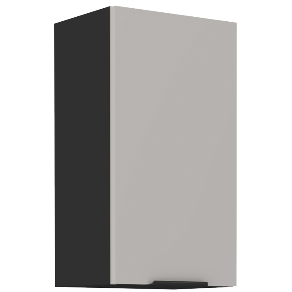 ARONA | horní skříňka 40 G-72 1F s policemi | 40 cm | UNI dvířka | černá/kašmír