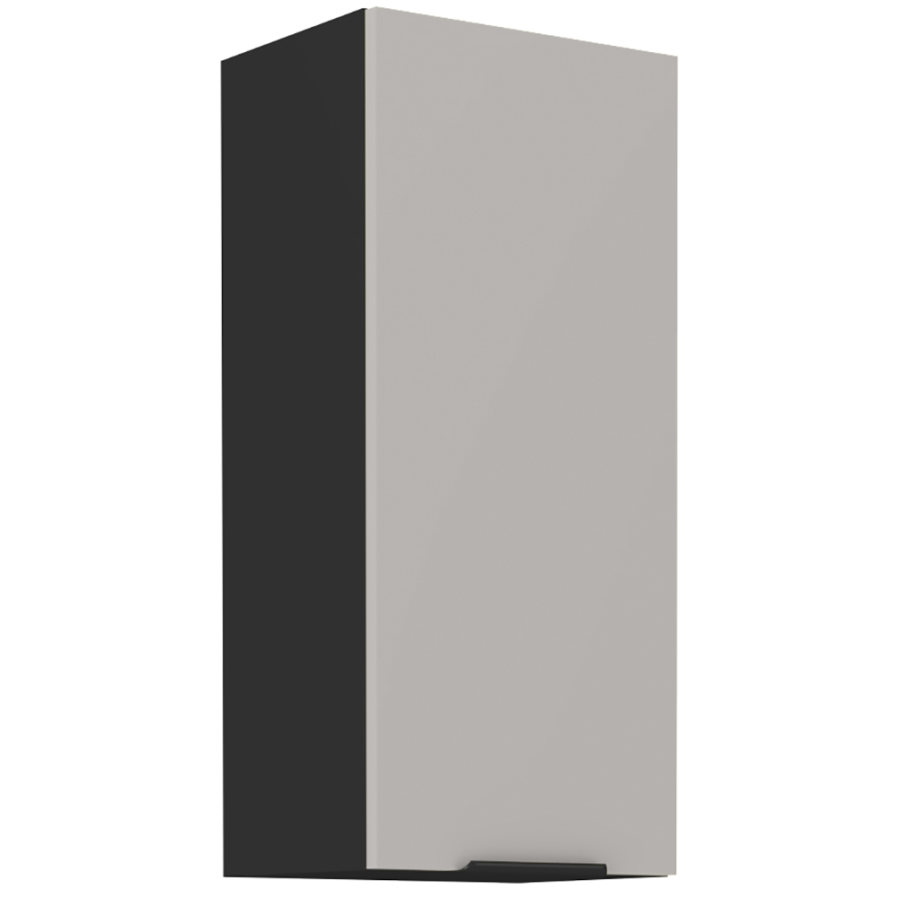 ARONA | horní skříňka 40 G-90 1F s policemi | 40 cm | UNI dvířka | VYSOKÁ | černá/kašmír