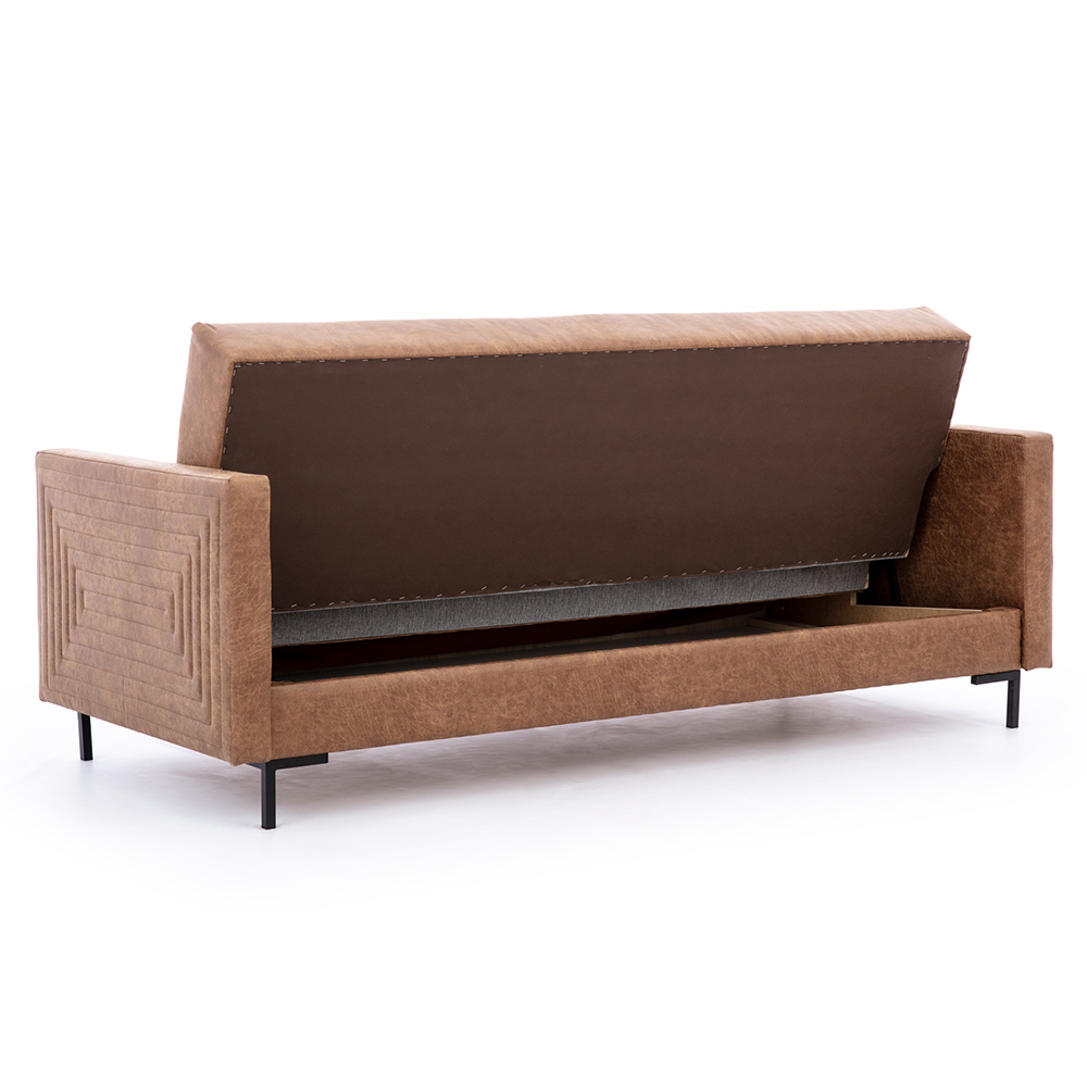 Pohovka SOLVO | 203 cm | rozkládací + úložný prostor | VÝBĚR TKANINY a NOŽIČEK