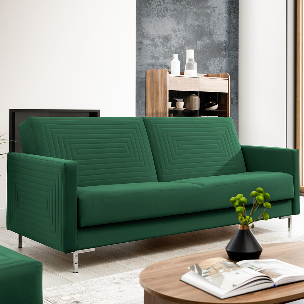 Pohovka SOLVO | 203 cm | rozkládací + úložný prostor | VÝBĚR TKANINY a NOŽIČEK