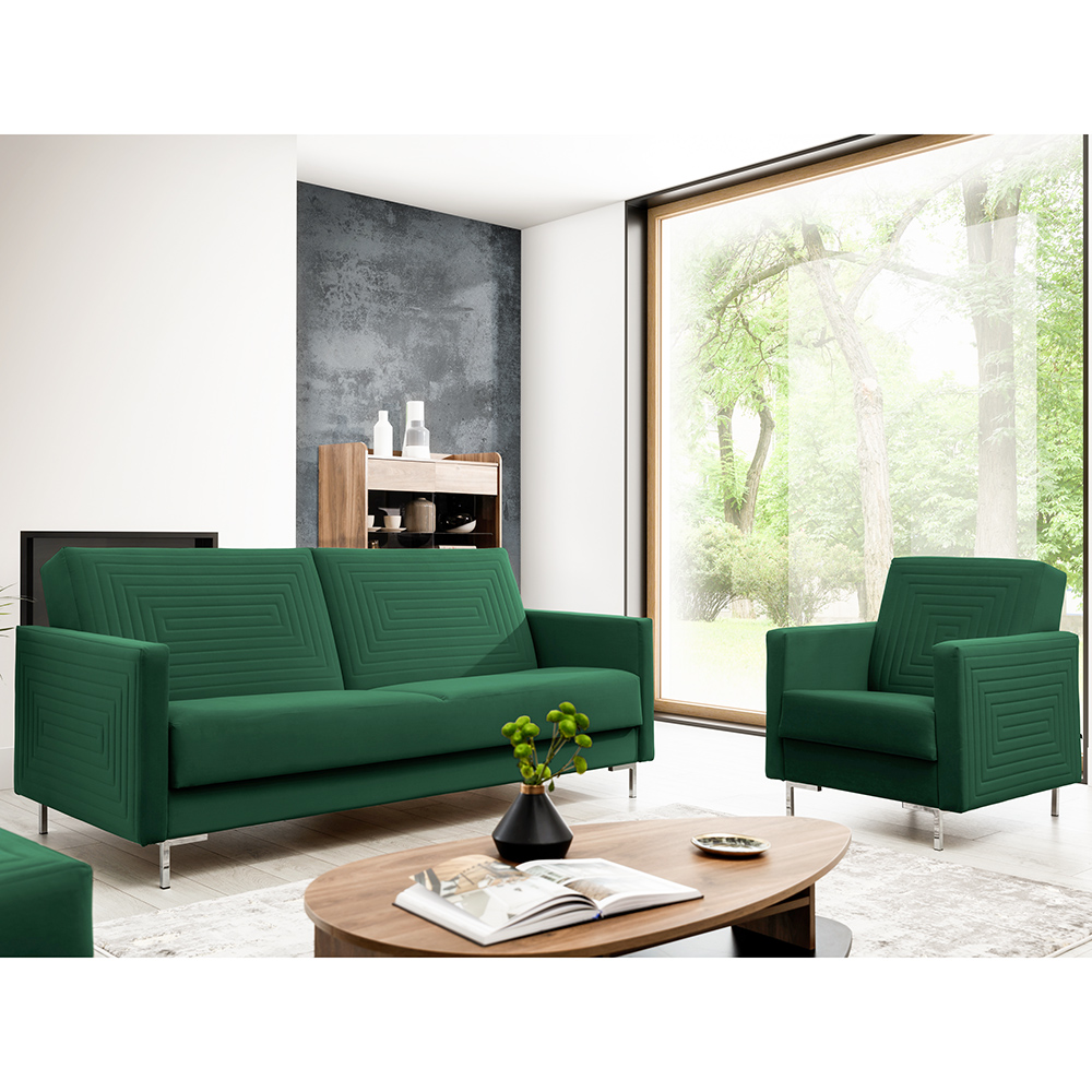 Pohovka SOLVO | 203 cm | rozkládací + úložný prostor | VÝBĚR TKANINY a NOŽIČEK