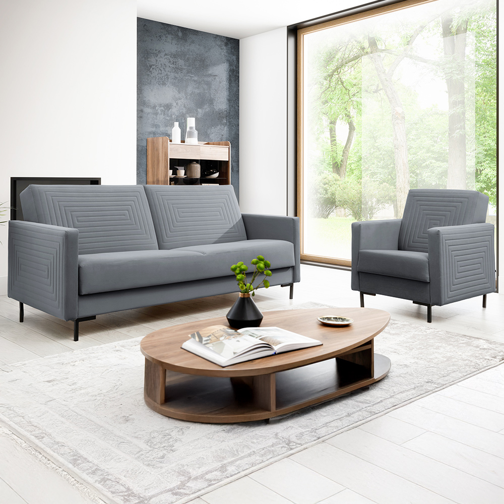 Sedací sestava SOLVO | 3+1 | rozkládací + úložný prostor | VÝBĚR TKANINY a NOŽIČEK