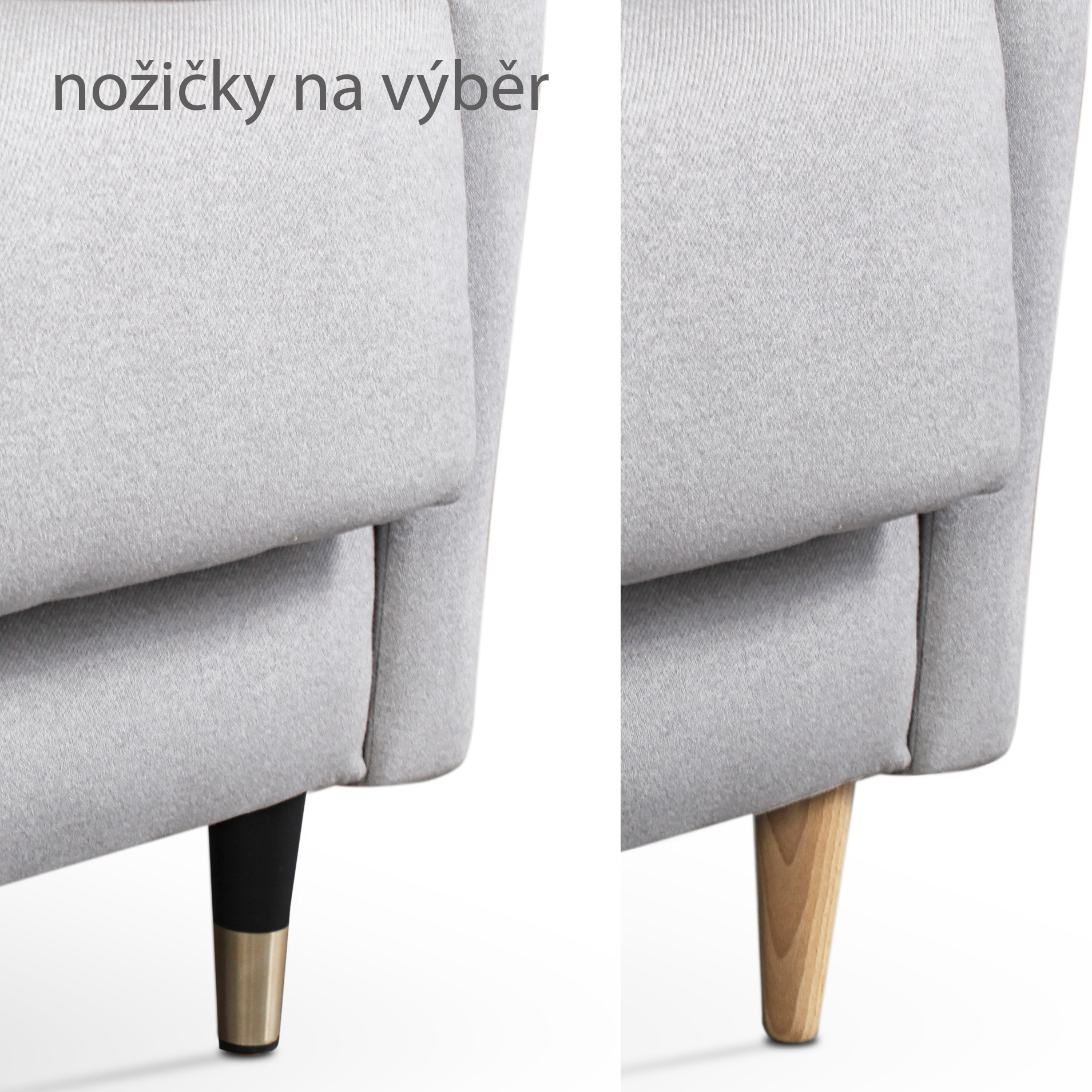 Křeslo PLATON | 73 cm | VÝBĚR TKANINY a NOŽIČEK