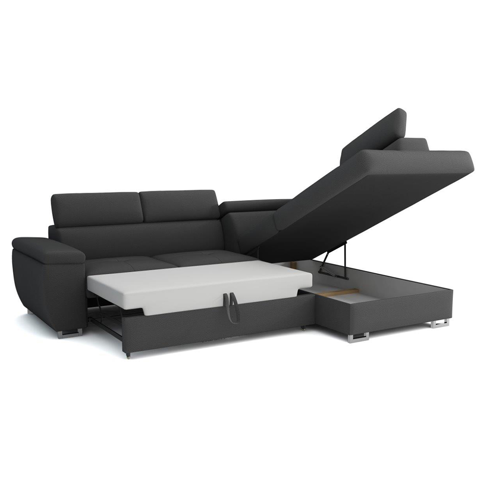 Sedací souprava Natan | 270x202 cm | PRAVÁ | rozkládací + úložný prostor | VÝBĚR TKANIN