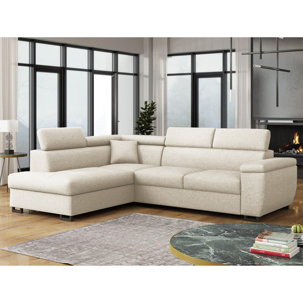 Sedací souprava Natan | 202x270 cm | LEVÁ | rozkládací + úložný prostor | VÝBĚR TKANIN