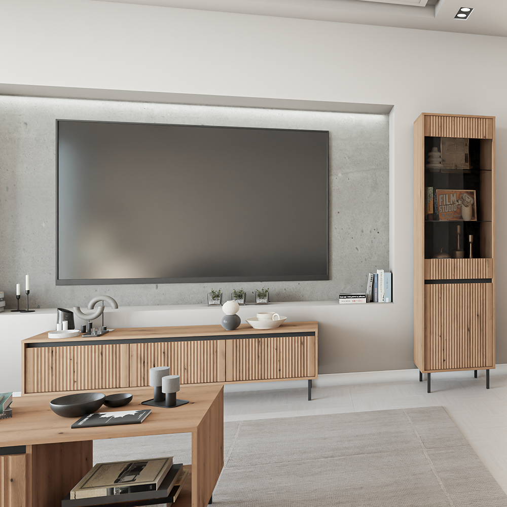 OSAKA e | TV stolek RTV 2S | 140,2 cm | dub evoke