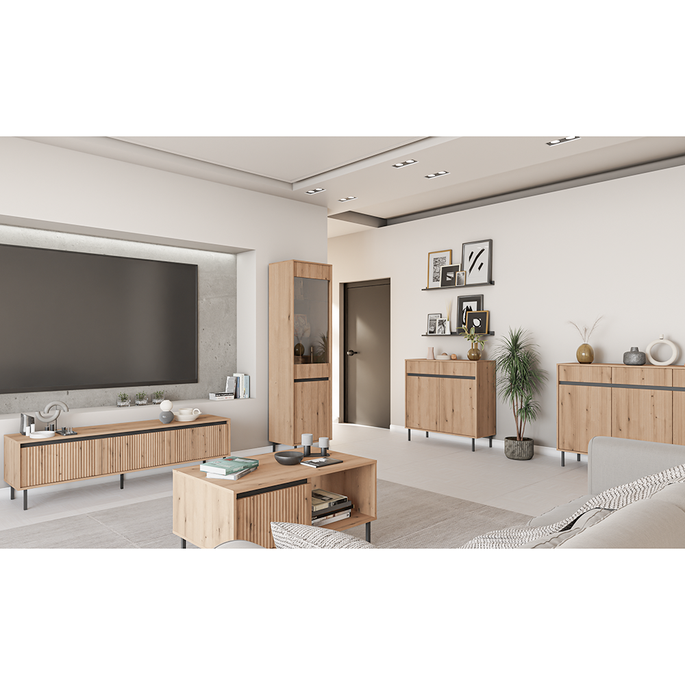 Obývací stěna OSAKA e | 5 dílů | dub evoke