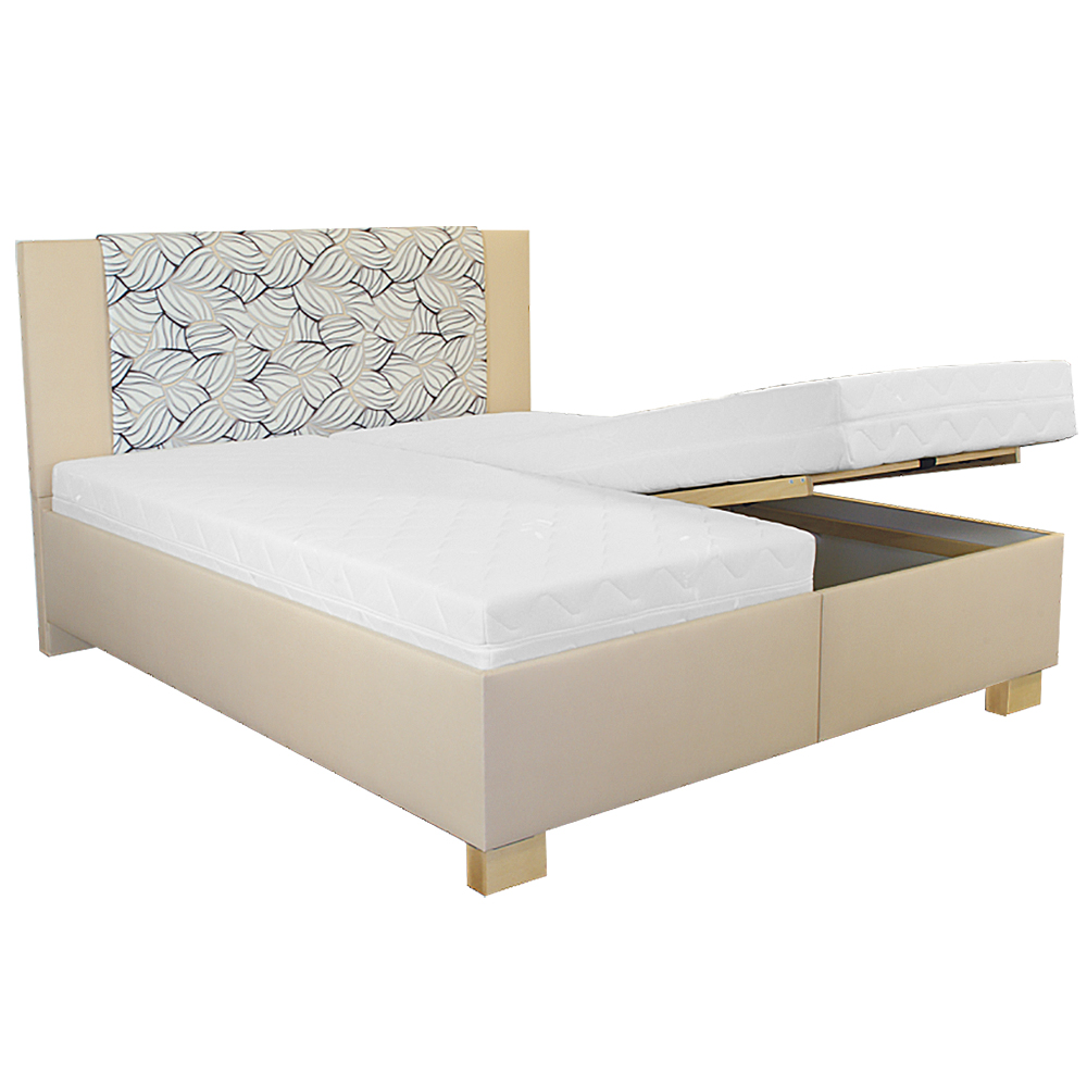 Dvoulůžko LAURA | 160x200 cm | polohovací rošt | VÝBĚR MATRACE A TKANINY | výroba v ČR