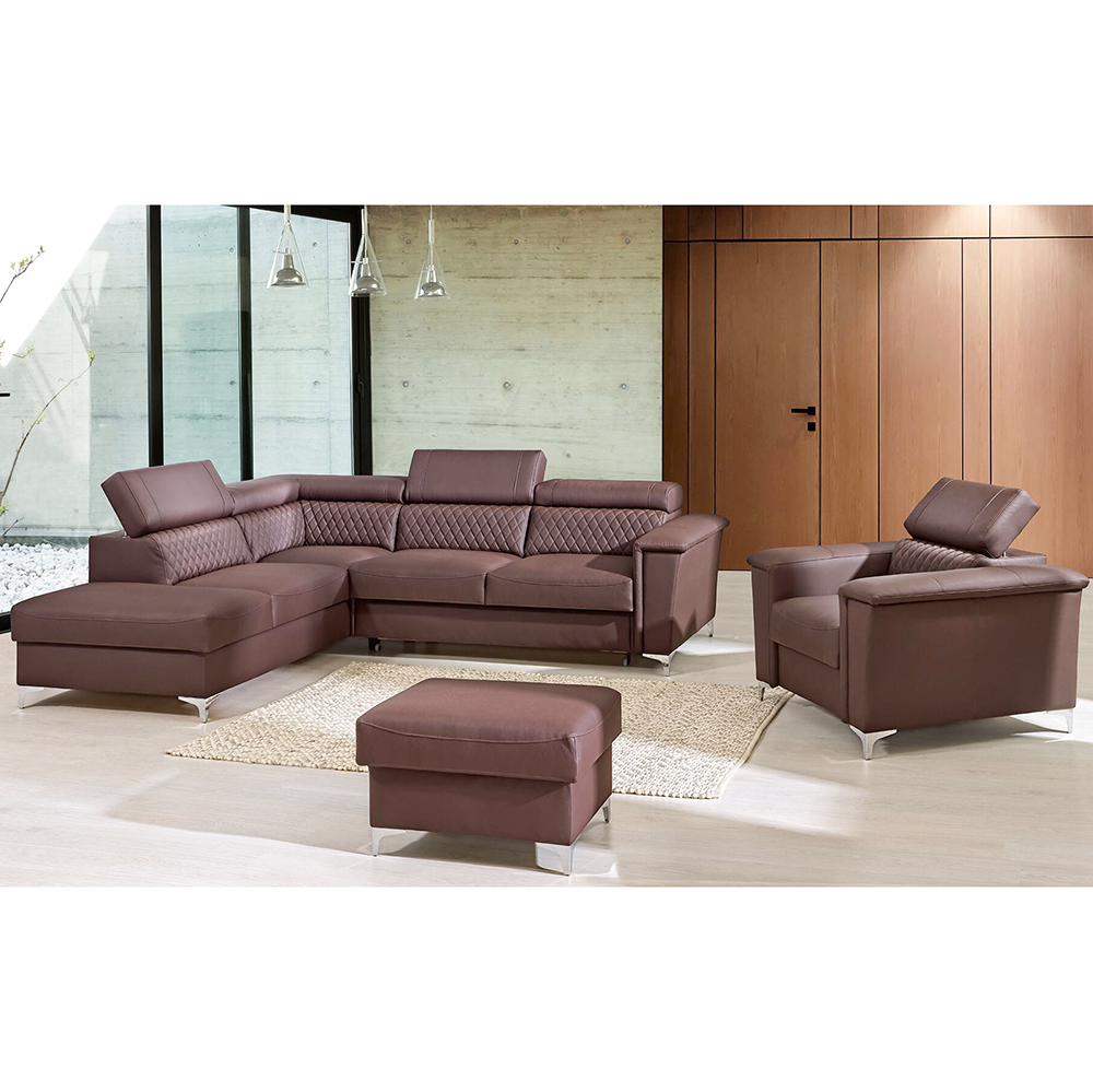 Sedací souprava GARRY 1 | 229x277 cm | rozkládací + úložný prostor | VÝBĚR TKANIN a KŮŽÍ