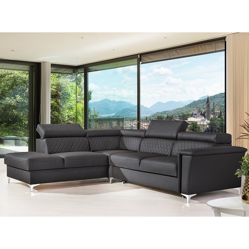 Sedací souprava GARRY 2 | 229x277 cm | rozkládací + úložný prostor | VÝBĚR TKANIN a KŮŽÍ