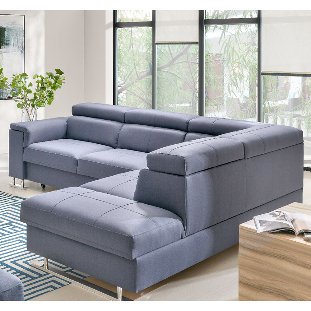 Sedací sestava BOSTO | sedačka 271x226 + křeslo + taburet | rozkládací | VÝBĚR TKANIN a KŮŽÍ