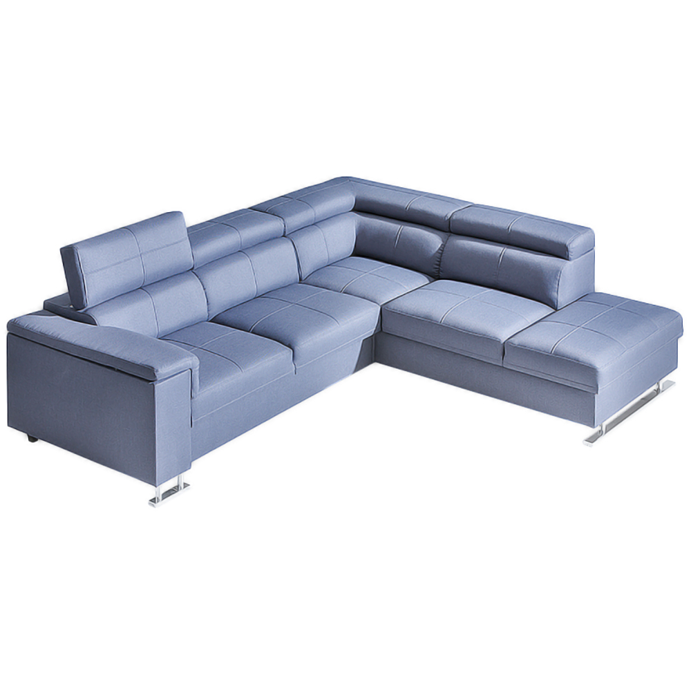 Sedací sestava BOSTO | sedačka 271x226 + křeslo + taburet | rozkládací | VÝBĚR TKANIN a KŮŽÍ