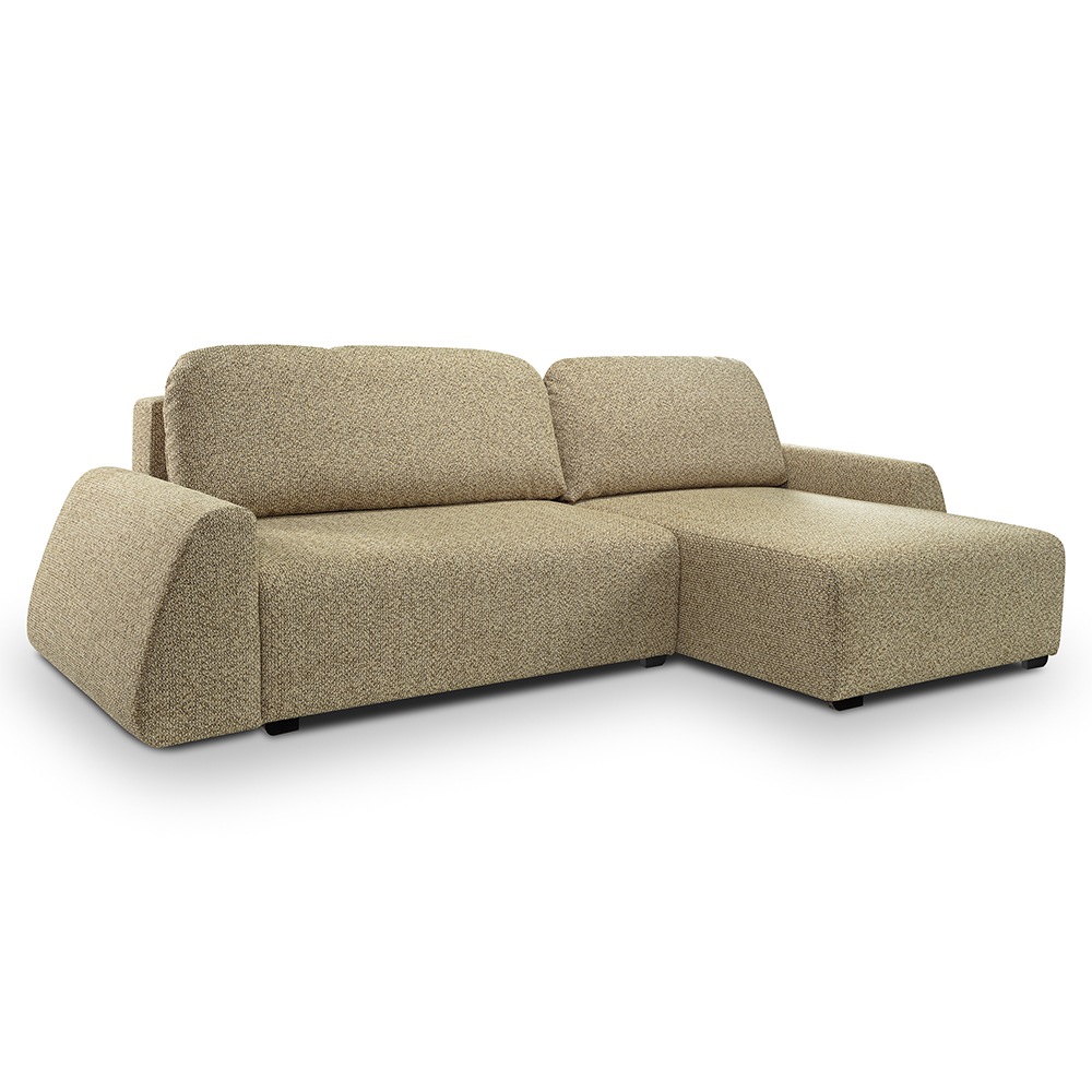 Sedací souprava ALMI | 275x160 cm | PRAVÁ | rozkládací + úložný prostor | VÝBĚR TKANIN