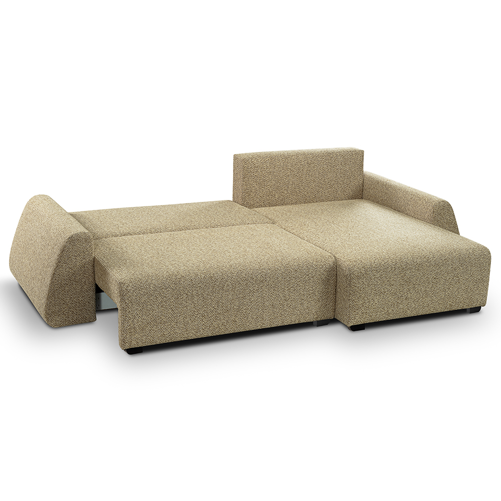 Sedací souprava ALMI | 275x160 cm | PRAVÁ | rozkládací + úložný prostor | VÝBĚR TKANIN