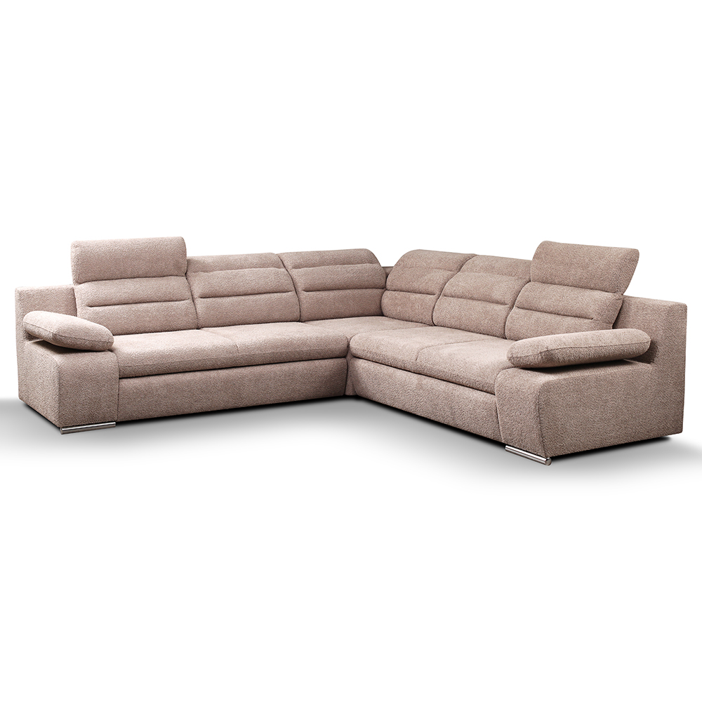 Sedací souprava GRECO I | 268x268 cm | PRAVÁ | rozkládací + úložný prostor | VÝBĚR TKANIN