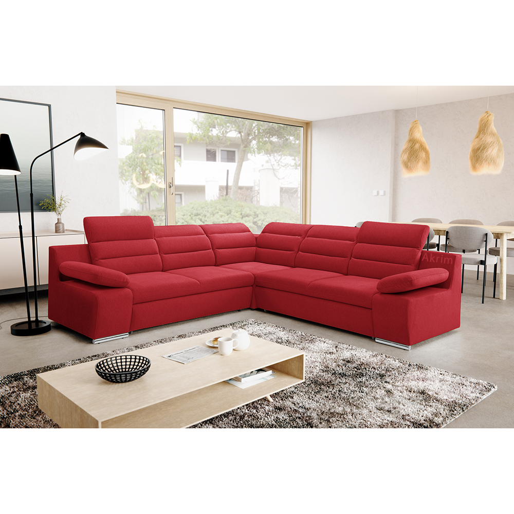 Sedací souprava GRECO I | 268x268 cm | PRAVÁ | rozkládací + úložný prostor | VÝBĚR TKANIN